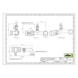 Reflex Anschlussgruppe AG 1 1/2", für Ausdehnungsgefäße, inklusive Absperrung... REFLEX-9119206 4036705083907 (Abb. 1)