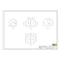 Reflex Luftabscheider LA 200, mit Anschweißstutzen, 10 bar, 110 Grad, Grau... REFLEX-8679000 4036705118210 (Abb. 1)