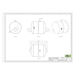 Reflex Luftabscheider LA 40, mit Anschweißstutzen, 10 bar, 110 Grad, Grau... REFLEX-8672000 4036705118142 (Abb. 1)