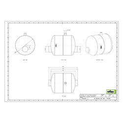 Reflex Luftabscheider LA 50, mit Anschweißstutzen, 10 bar, 110 Grad, Grau... REFLEX-8673000 4036705118159 (Abb. 1)