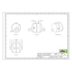 Reflex Luftabscheider LA 65, mit Anschweißstutzen, 10 bar, 110 Grad, Grau... REFLEX-8674000 4036705118166 (Abb. 1)