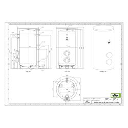 Reflex Storatherm Aqua Load Ladespeicher AL 1000/R2_C, Nennvolumen 979l, 100mm Dämmung,... REFLEX-7353400 4036705149276 (Abb. 1)
