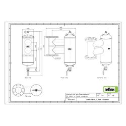 Reflex Exdirt Schmutzabscheider vertikal D 100 V, mit F1 Flansch, 10 bar... REFLEX-8259530 4036705150425 (Abb. 1)