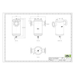 Reflex Exdirt Schmutzabscheider D DN 125, mit Flansch, 8-Loch, 10 bar... REFLEX-8252340 4036705118791 (Abb. 1)