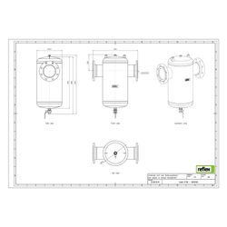 Reflex Exdirt Schmutzabscheider D DN 150, mit Flansch, 8-Loch, 10 bar... REFLEX-8252350 4036705118807 (Abb. 1)