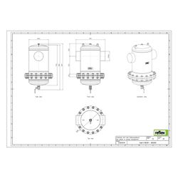 Reflex Exdirt Schmutzabscheider D 168,3mm R, mit Wartungsflansch und Schweißstutzen, 10... REFLEX-8252250 4036705118715 (Abb. 1)