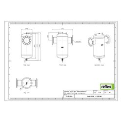 Reflex Exdirt Schmutzabscheider D DN 200, mit Flansch, 12-Loch, 10 bar... REFLEX-8252360 4036705118814 (Abb. 1)