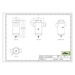 Reflex Exdirt Schmutzabscheider D 219,1mm, mit Schweißstutzen, 10 bar... REFLEX-8252160 4036705118630 (Abb. 1)