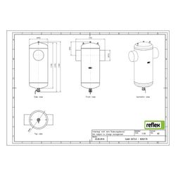 Reflex Exdirt Schmutzabscheider D 273mm, mit Schweißstutzen, 10 bar... REFLEX-8252170 4036705118647 (Abb. 1)