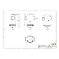 Reflex Exdirt Schmutzabscheider D DN 300 R, mit Wartungsflansch und Flansch, 12-Loch, 1... REFLEX-8252480 4036705118920 (Abb. 1)