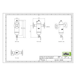 Reflex Exdirt Schmutzabscheider D DN 50, mit Flansch, 4-Loch, 10 bar... REFLEX-8252300 4036705118753 (Abb. 1)