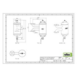 Reflex Exdirt Schmutzabscheider vertikal D 50 V, mit F1 Flansch, 6 bar... REFLEX-8259501 4036705165962 (Abb. 1)