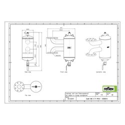 Reflex Exdirt Schmutzabscheider vertikal D 65 V, mit F1 Flansch, 10 bar... REFLEX-8259510 4036705150388 (Abb. 1)