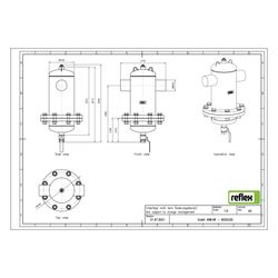 Reflex Exdirt Schmutzabscheider D 88,9mm R, mit Wartungsflansch und Schweißstutzen, 10 ... REFLEX-8252220 4036705118685 (Abb. 1)