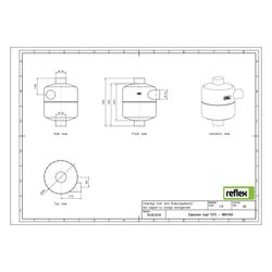 Reflex Entspannungstopf T 270, zur Dampf-Wasser-Phasentrennung, 17l, 10 bar, 110 Grad, ... REFLEX-8681000 4036705118234 (Abb. 1)