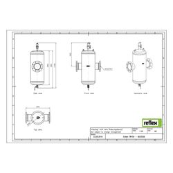 Reflex Extwin Schmutzabscheider, Luft-Mikroblasenabscheider TW DN 150, mit Flansch, 8-L... REFLEX-8253350 4036705119163 (Abb. 1)