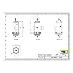 Reflex Extwin Schmutzabscheider, Luft-Mikroblasenabscheider TW 168,3mm R, mit Wartungsf... REFLEX-8253250 4036705119071 (Abb. 1)