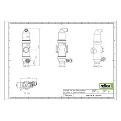 Reflex Extwin Schmutzabscheider, Luft-Mikroblasenabscheider TW G 1" M, mit Gewinde und ... REFLEX-9257610 4036705198984 (Abb. 1)