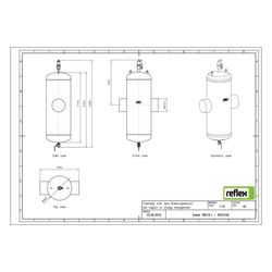 Reflex Extwin Schmutzabscheider, Luft-Mikroblasenabscheider TW 219,1mm, mit Schweißstut... REFLEX-8253160 4036705118999 (Abb. 1)