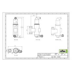 Reflex Extwin Twist Schmutzabscheider, Luft-Mikroblasenabscheider TWT 22mm, mit Klemmri... REFLEX-9253500 4036705089220 (Abb. 1)