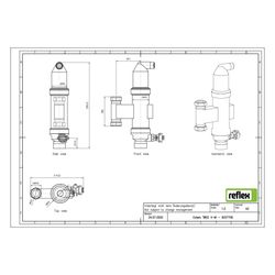 Reflex Extwin Schmutzabscheider, Luft-Mikroblasenabscheider TW 22 V-M, 22mm, mit Klemmr... REFLEX-9257700 4036705198991 (Abb. 1)