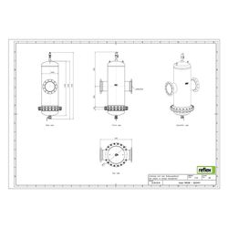 Reflex Extwin Schmutzabscheider, Luft-Mikroblasenabscheider TW DN 250 R, mit Wartungsfl... REFLEX-8253470 4036705119286 (Abb. 1)