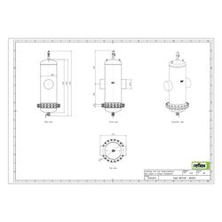 Reflex Extwin Schmutzabscheider, Luft-Mikroblasenabscheider TW 273mm R, mit Wartungsfla... REFLEX-8253270 4036705119095 (Abb. 1)