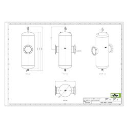 Reflex Extwin Schmutzabscheider, Luft-Mikroblasenabscheider TW DN 300, mit Flansch, 12-... REFLEX-8253380 4036705119200 (Abb. 1)