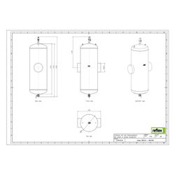 Reflex Extwin Schmutzabscheider, Luft-Mikroblasenabscheider TW 323,9mm, mit Schweißstut... REFLEX-8253180 4036705119019 (Abb. 1)