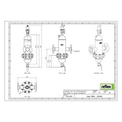 Reflex Extwin Schmutzabscheider, Luft-Mikroblasenabscheider TW DN 50 R, mit Wartungsfla... REFLEX-8253400 4036705119217 (Abb. 1)
