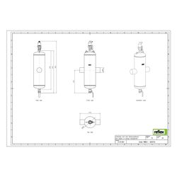 Reflex Extwin Schmutzabscheider, Luft-Mikroblasenabscheider TW 88,9mm, mit Schweißstutz... REFLEX-8253120 4036705118951 (Abb. 1)