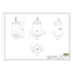 Reflex Exvoid Luft-Mikroblasenabscheider A 139,7mm, mit Schweißstutzen, 10 bar... REFLEX-8251140 4036705118432 (Abb. 1)