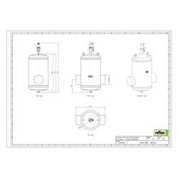 Reflex Exvoid Luft-Mikroblasenabscheider A 168,3mm, mit Schweißstutzen, 10 bar... REFLEX-8251150 4036705118449 (Abb. 1)