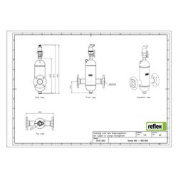 Reflex Exvoid Luft-Mikroblasenabscheider A DN 50, mit Flansch, 4-Loch, 10 bar... REFLEX-8251300 4036705118487 (Abb. 1)
