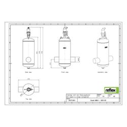 Reflex Exvoid Luft-Mikroblasenabscheider A 88,9mm, mit Schweißstutzen, 10 bar... REFLEX-8251120 4036705118418 (Abb. 1)