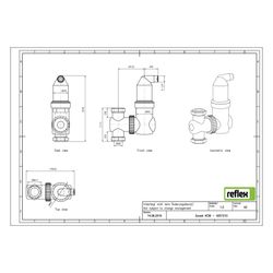 Reflex Exvoid Twist Luft-Mikroblasenabscheider AT 28mm, mit Klemmring, 10 bar... REFLEX-9257210 4036705172656 (Abb. 1)