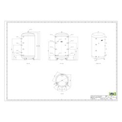 Reflex Storatherm Heat Pufferspeicher H 1500/1, Nenninhalt 1374l, 6 bar, ohne Dämmung... REFLEX-7784500 4036705071645 (Abb. 1)