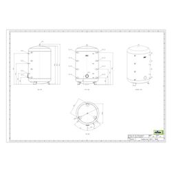 Reflex Storatherm Heat Pufferspeicher H 2000/R, Nenninhalt 2036l, 3 bar, ohne Dämmung... REFLEX-7784600 4036705071652 (Abb. 1)