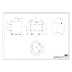 Reflex Storatherm Heat Pufferspeicher H 3000/1, Nenninhalt 2901l, 6 bar, ohne Dämmung... REFLEX-7788300 4036705098406 (Abb. 1)