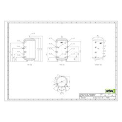 Reflex Storatherm Heat Pufferspeicher H 300/1, Nenninhalt 291l, 3 bar, ohne Dämmung... REFLEX-7783700 4036705071560 (Abb. 1)