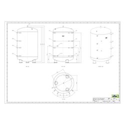 Reflex Storatherm Heat Pufferspeicher H 4000/1, Nenninhalt 3890l, 6 bar, ohne Dämmung... REFLEX-7788600 4036705098468 (Abb. 1)