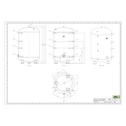 Reflex Storatherm Heat Pufferspeicher H 4000/R, Nenninhalt 3939l, 6 bar, ohne Dämmung... REFLEX-7788500 4036705098444 (Abb. 1)