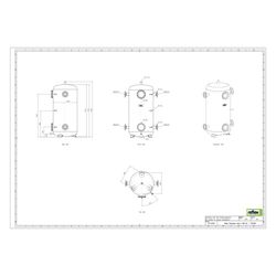 Reflex Storatherm Heat Pufferspeicher H 800/R2, Nenninhalt 777l, 10 bar, ohne Dämmung... REFLEX-7351800 4036705246371 (Abb. 1)