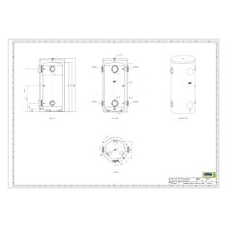 Reflex Storatherm Heat Pufferspeicher HF 1000/R2_C, Nenninhalt 897l, mit Folienmantel, ... REFLEX-7353700 4036705149573 (Abb. 1)
