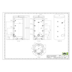 Reflex Storatherm Heat Pufferspeicher HF 1000/R_C, Nenninhalt 921l, mit Folienmantel, 1... REFLEX-7842300 4036705138065 (Abb. 1)