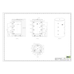 Reflex Storatherm Heat Pufferspeicher HF 1500_C, Nenninhalt 1412l, mit Folienmantel, 12... REFLEX-7839500 4036705146510 (Abb. 1)