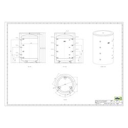 Reflex Storatherm Heat Pufferspeicher HF 2000_C, Nenninhalt 2036l, mit Folienmantel, 12... REFLEX-7839600 4036705146527 (Abb. 1)