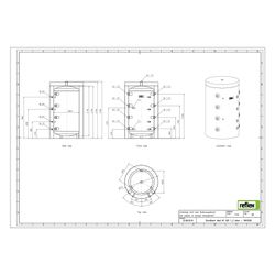Reflex Storatherm Heat HF 300/1_C Pufferspeicher, Nenninhalt 291l, mit Folienmantel, 10... REFLEX-7843200 4036705138133 (Abb. 1)
