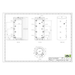 Reflex Storatherm Heat Pufferspeicher HF 500_C, Nenninhalt 476l, mit Folienmantel, 100m... REFLEX-7839200 4036705146480 (Abb. 1)