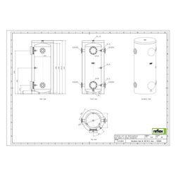 Reflex Storatherm Heat Pufferspeicher HF 500/R2_C, Nenninhalt 479l, mit Folienmantel, 1... REFLEX-7353500 4036705149542 (Abb. 1)